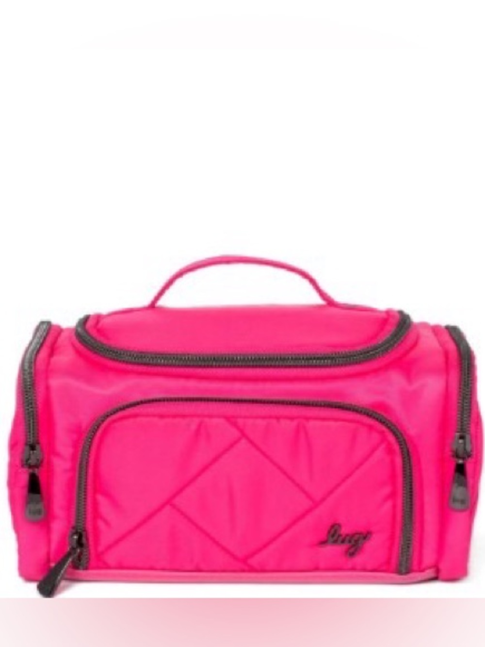 Lug Trolley Mini Cosmetic Case Magenta Neon Hot Pink